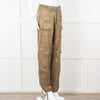 Ganni Khaki High Waisted Combat Trousers