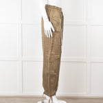 Ganni Khaki High Waisted Combat Trousers