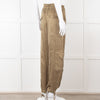 Ganni Khaki High Waisted Combat Trousers
