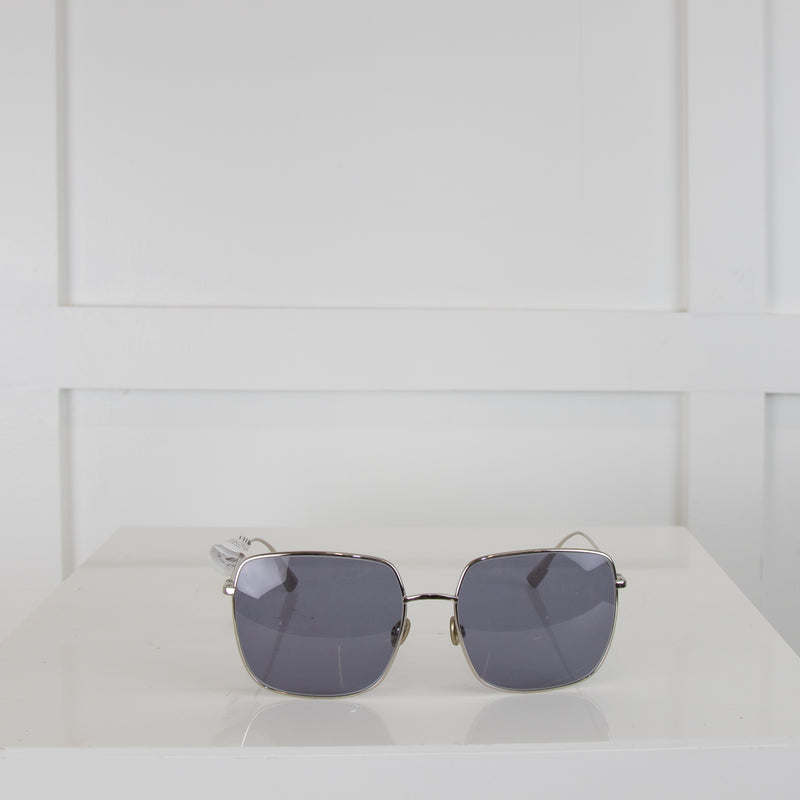 Dior Silver Square Framed Sunglasses