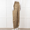 Ganni Khaki High Waisted Combat Trousers