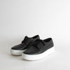 Eileen Fisher Black Leather Lace Up Trainers