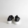 Eileen Fisher Black Leather Lace Up Trainers
