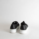 Eileen Fisher Black Leather Lace Up Trainers