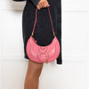See By Chloe Pushy Pink Hana Half Moon Bag