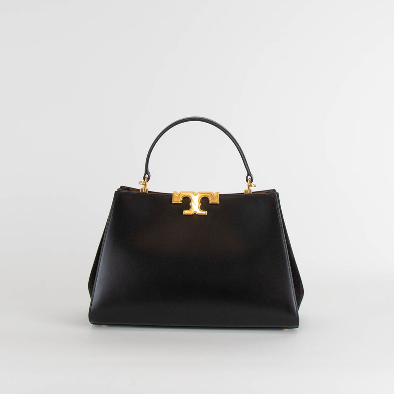 Tory Burch Eleanor Black Satchel Top Handle Bag