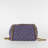 Tory Burch Grape Kira Crochet Convertable Shoulder Bag