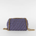 Tory Burch Grape Kira Crochet Convertable Shoulder Bag