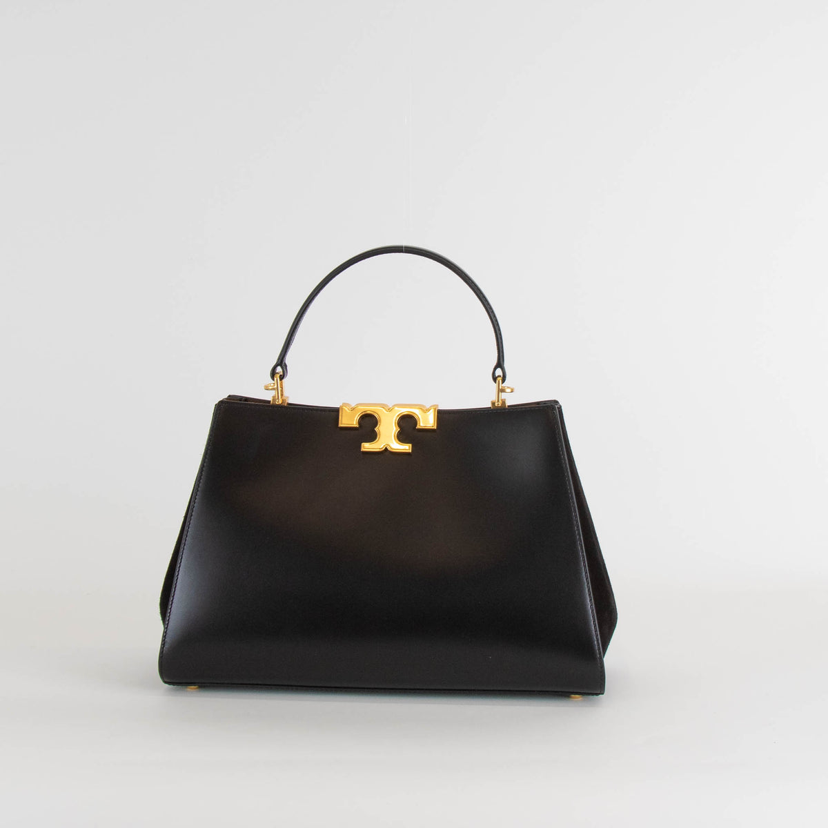 Tory Burch Eleanor Black Satchel Top Handle Bag