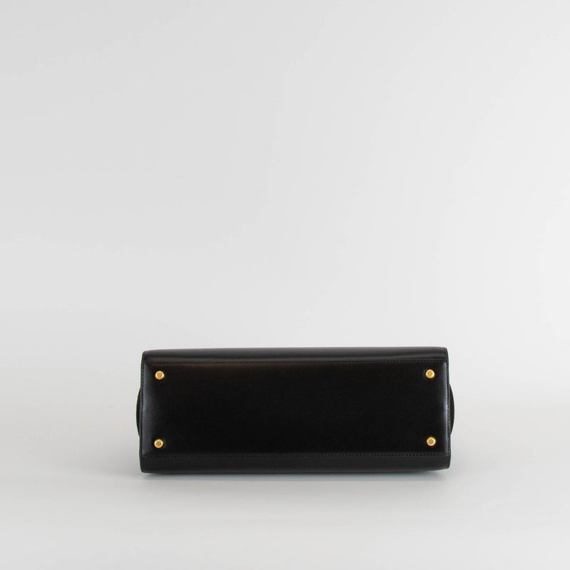 Tory Burch Eleanor Black Satchel Top Handle Bag