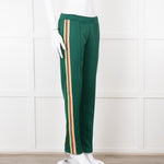 Wales Bonner Green Multicolour Side Strap Sweat Pants
