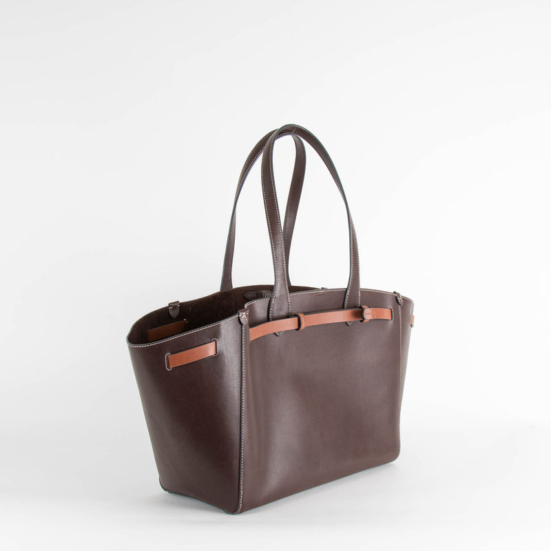 Anya Hindmarch Brown Leather Return to Nature Tote Bag