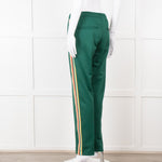 Wales Bonner Green Multicolour Side Strap Sweat Pants