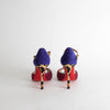 Christian Louboutin Pink Glitter Knot Animal Heeled Shoes