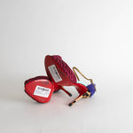 Christian Louboutin Pink Glitter Knot Animal Heeled Shoes