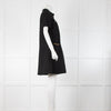 Gucci Black Dress With Gold Logo Buttons And Chain