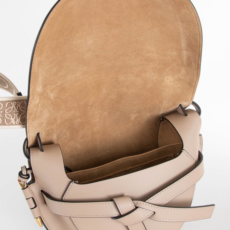 Loewe Beige Small Calfskin Gate Cross Body Bag