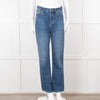 Raey Blue Denim High Waisted Jeans