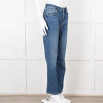 Raey Blue Denim High Waisted Jeans