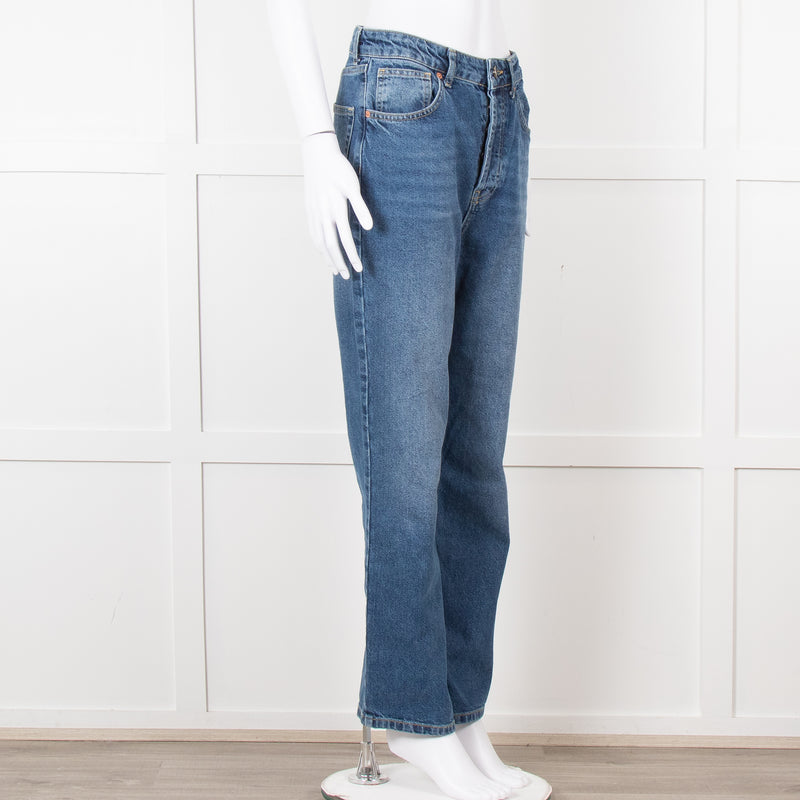 Raey Blue Denim High Waisted Jeans
