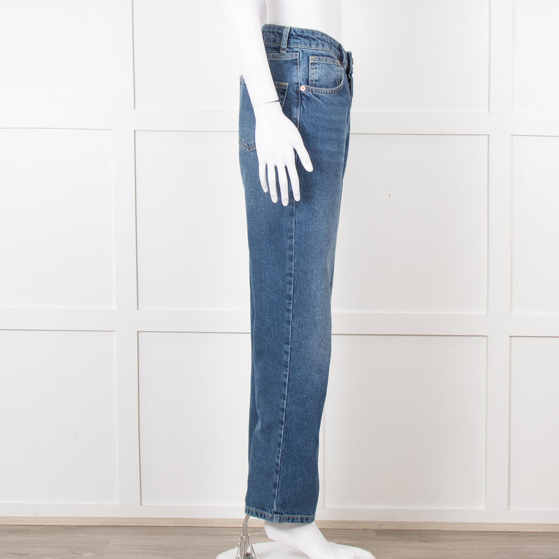 Raey Blue Denim High Waisted Jeans