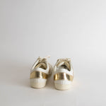 Christian Dior White Gold Leather Trainers
