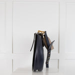 Wandler Black Navy Beige Hortensia  Flap Bag