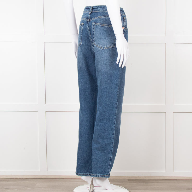 Raey Blue Denim High Waisted Jeans