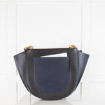 Wandler Black Navy Beige Hortensia  Flap Bag