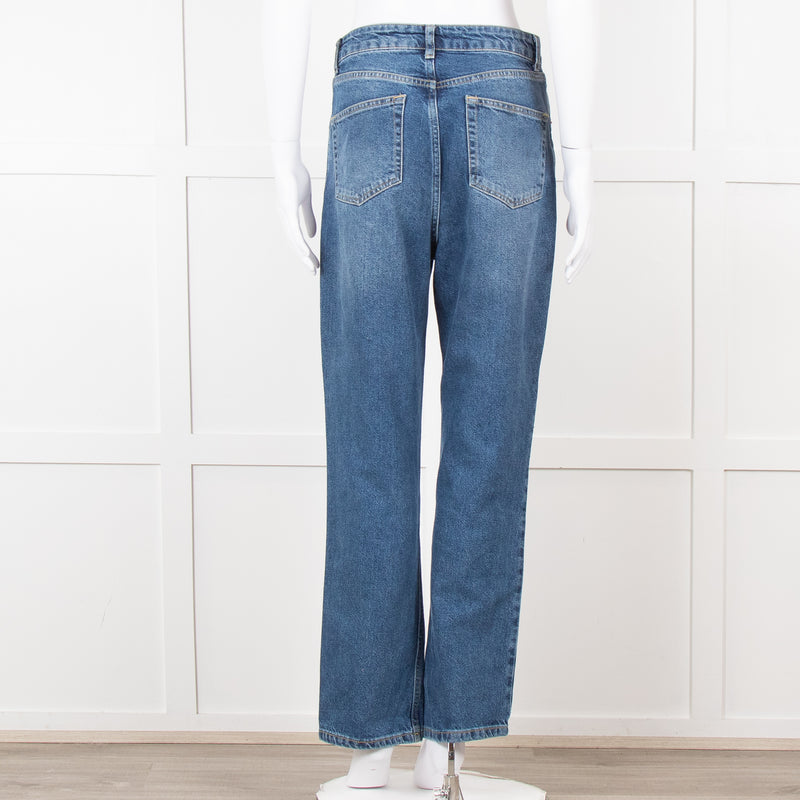 Raey Blue Denim High Waisted Jeans