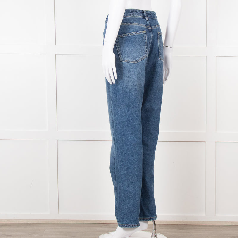 Raey Blue Denim High Waisted Jeans