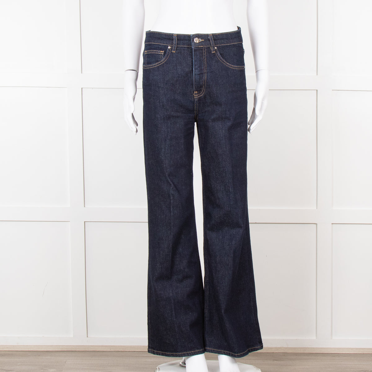 Me + Em Dark Blue Wide Leg Jeans