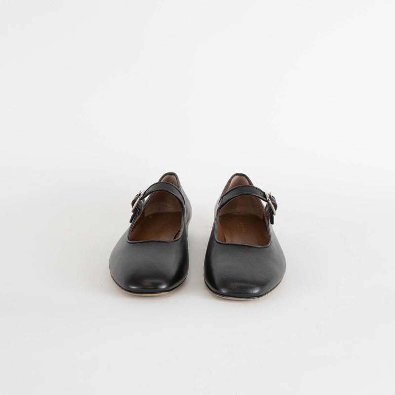 Le Monde Beryl Black Leather Mary Jane