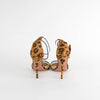 Aquazzura Leopard Print Pony Skin Heels With Clear Strap
