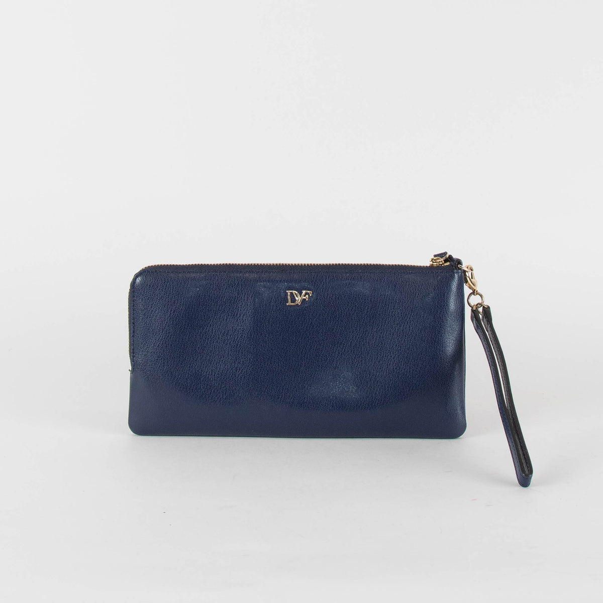 Diane Von Furstenberg Navy Mystical Eye Clutch Bag