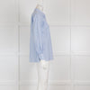 Loro Piana Blue and White Striped Shirt