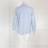 Loro Piana Blue and White Striped Shirt