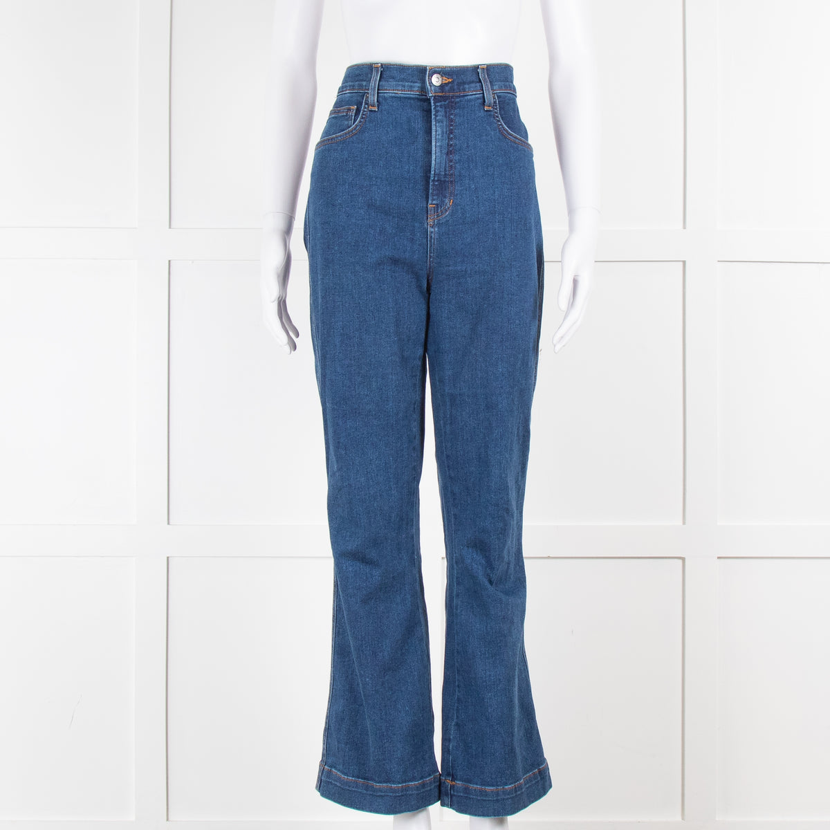 Veronica Beard High Waisted Flared Jeans