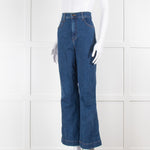 Veronica Beard High Waisted Flared Jeans