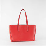Aspinal Of London Red Leather Large Tote Bag