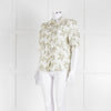 Me + Em Pale Floral Blouse With Lace Collar