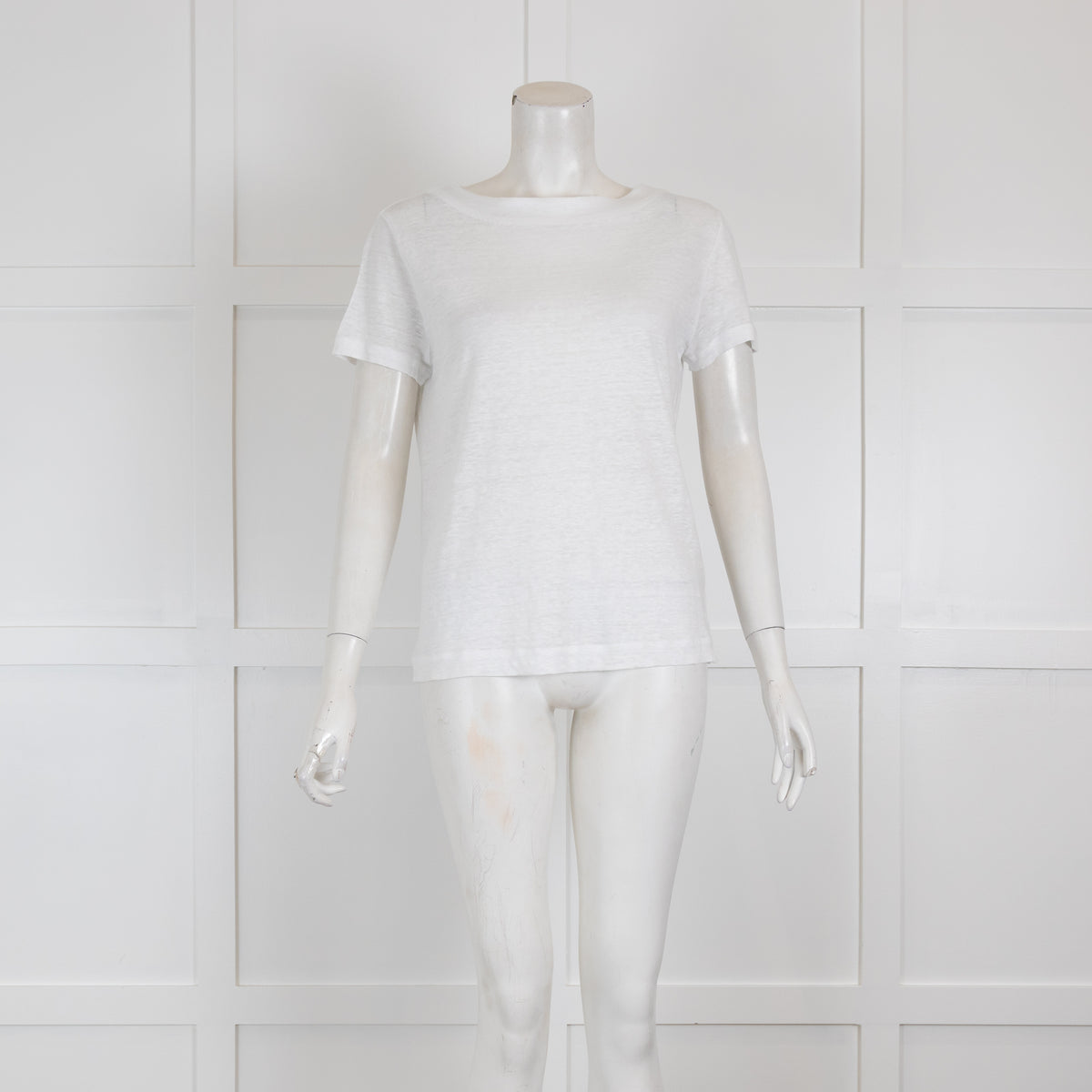 Loro Piana White T-Shirt with Logo Motif