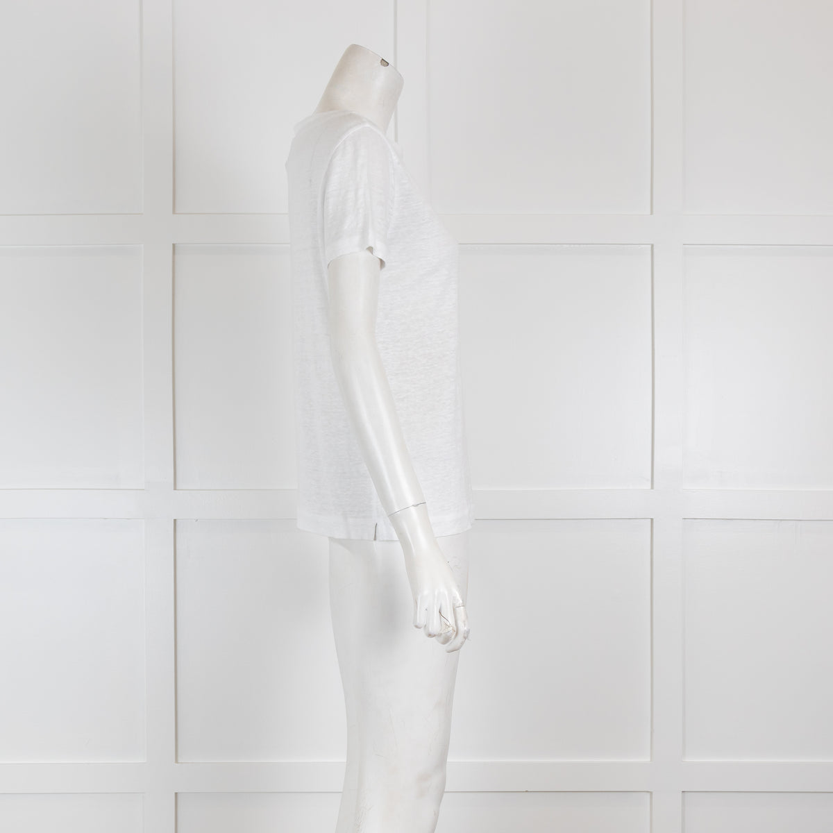 Loro Piana White T-Shirt with Logo Motif