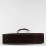 Staud Brown Croc Effect Rey Bag