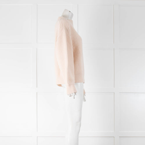FTC Pale Pink Ribbed Cashmere Jumper