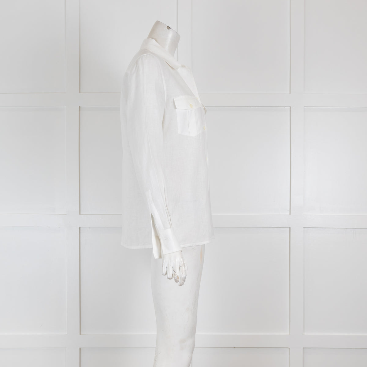 Loro Piana White Linen Shirt