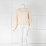 Theory Cream Cable Knit Jumper