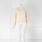 Theory Cream Cable Knit Jumper