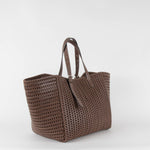 Anya Hinmarch Neeson Brown Leather Tote Bag