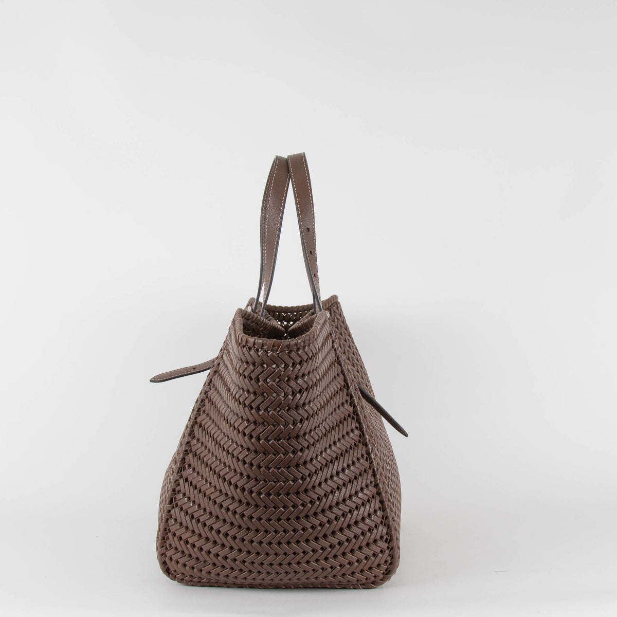 Anya Hinmarch Neeson Brown Leather Tote Bag
